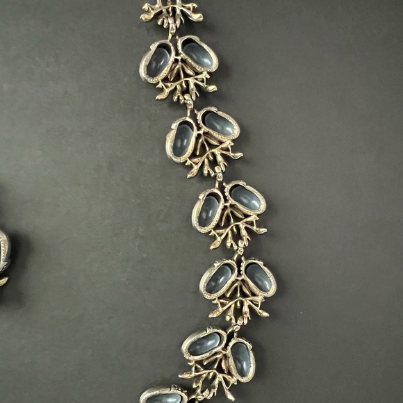 Coro Silver and Brown Acorn Bracelet and earrings Demi Parure Pat pend - Picture 4 of 5